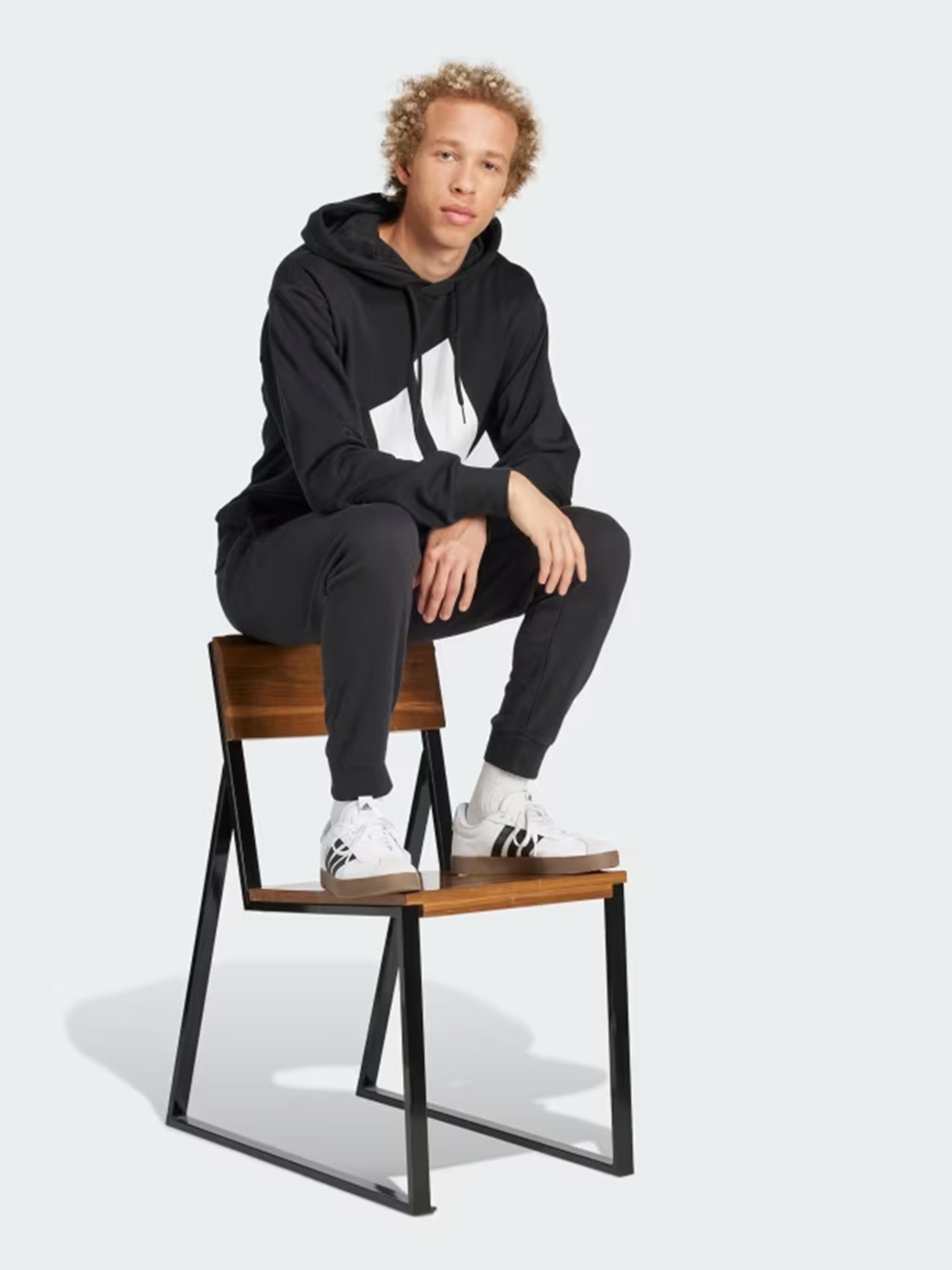 Толстовка мужская Adidas M BL FT HD черная IN6164 изображение 4