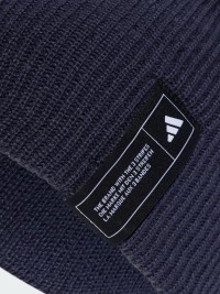 Шапка  Adidas ESS BEANIE синяя IY5258 изображение 4
