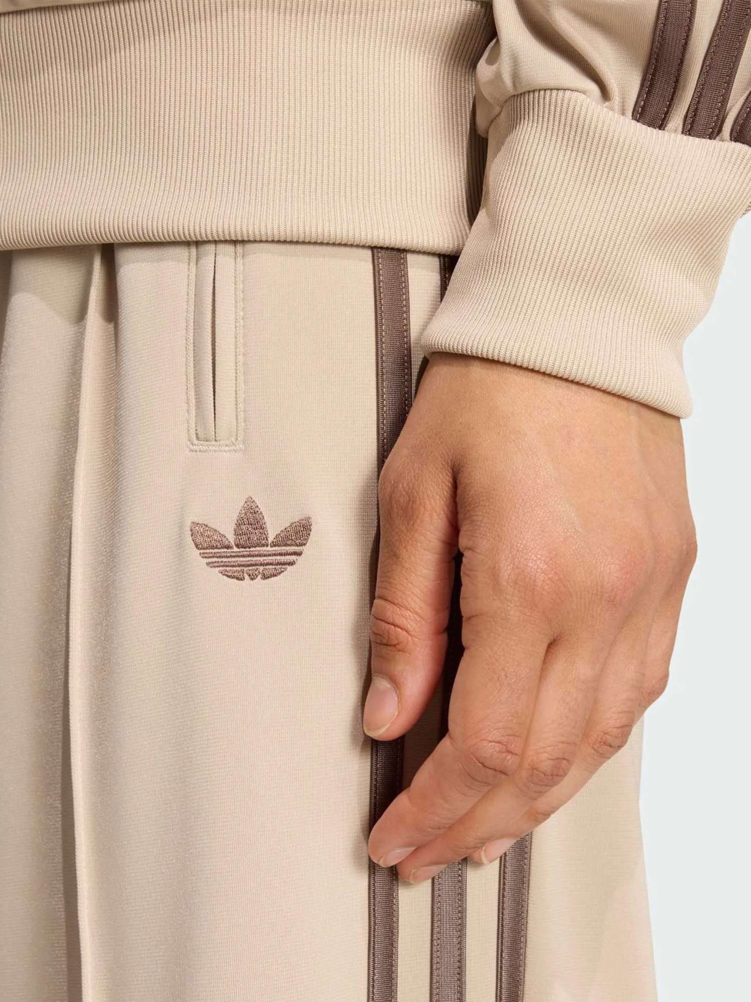 Брюки женские Adidas FB LOOSE TP бежевые KD3660 изображение 4