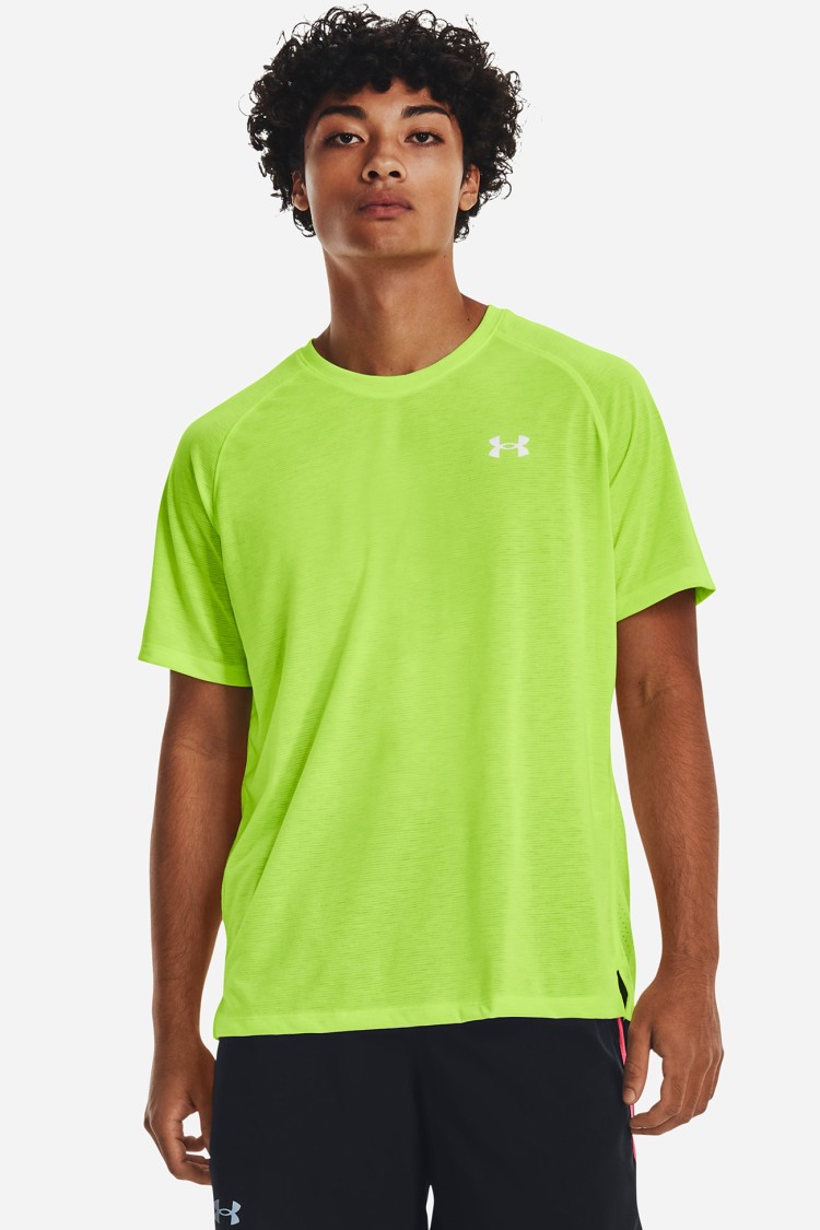 Футболка мужская Under Armour UA STREAKER TEE Салатовая 1361469-369 изображение 2