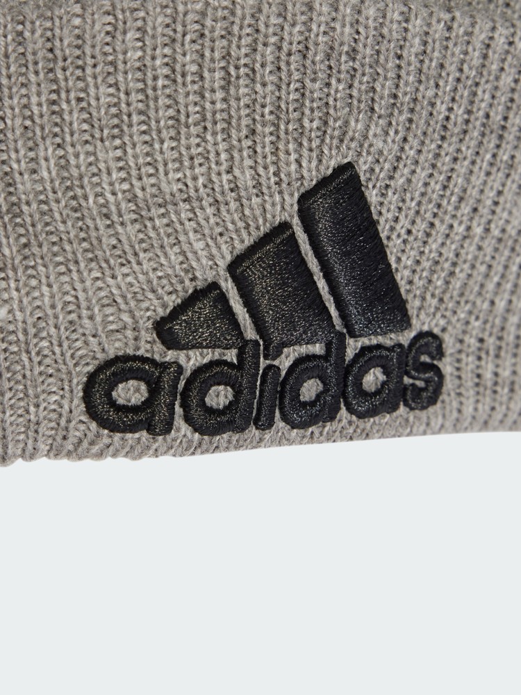 Шапка  Adidas LOGO BEANIE CUF серая IY7665 изображение 4