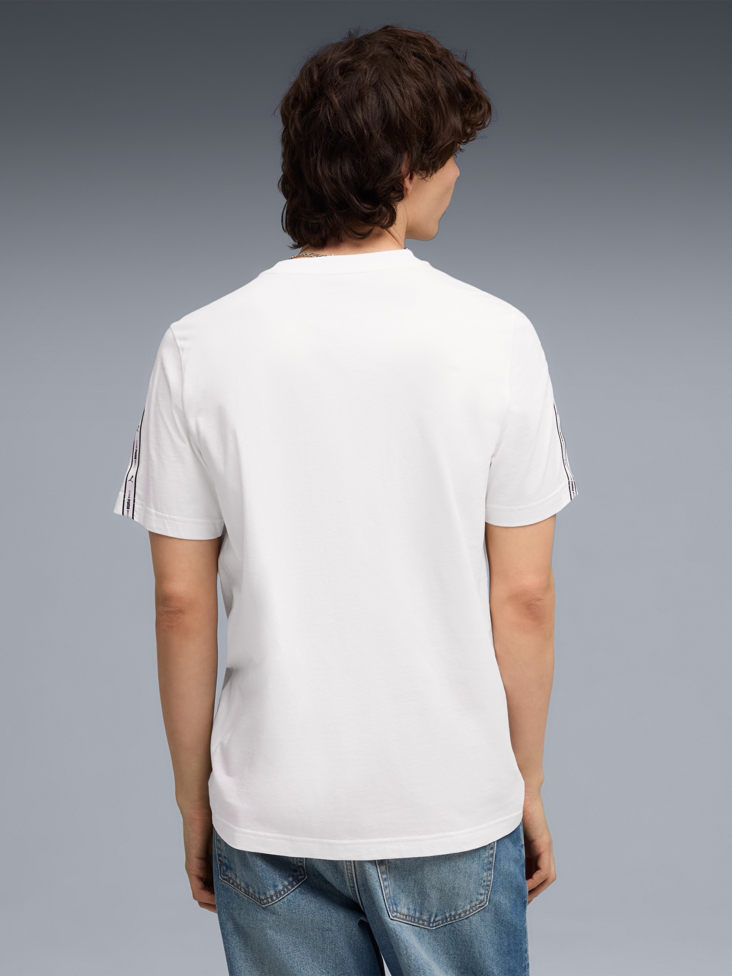Футболка мужская Puma ESS TAPE Tee белая 69169302 изображение 3
