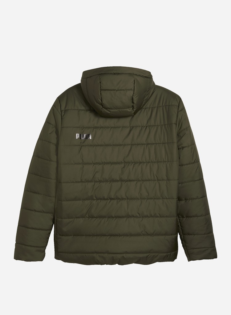 Куртка мужская Puma ESS Hooded Padded Jacket оливковая 84893870 изображение 3
