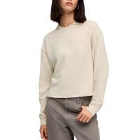 Толстовка женская Puma CLASS Comfort Short Polo Crew TR молочная 68813387 изображение 1