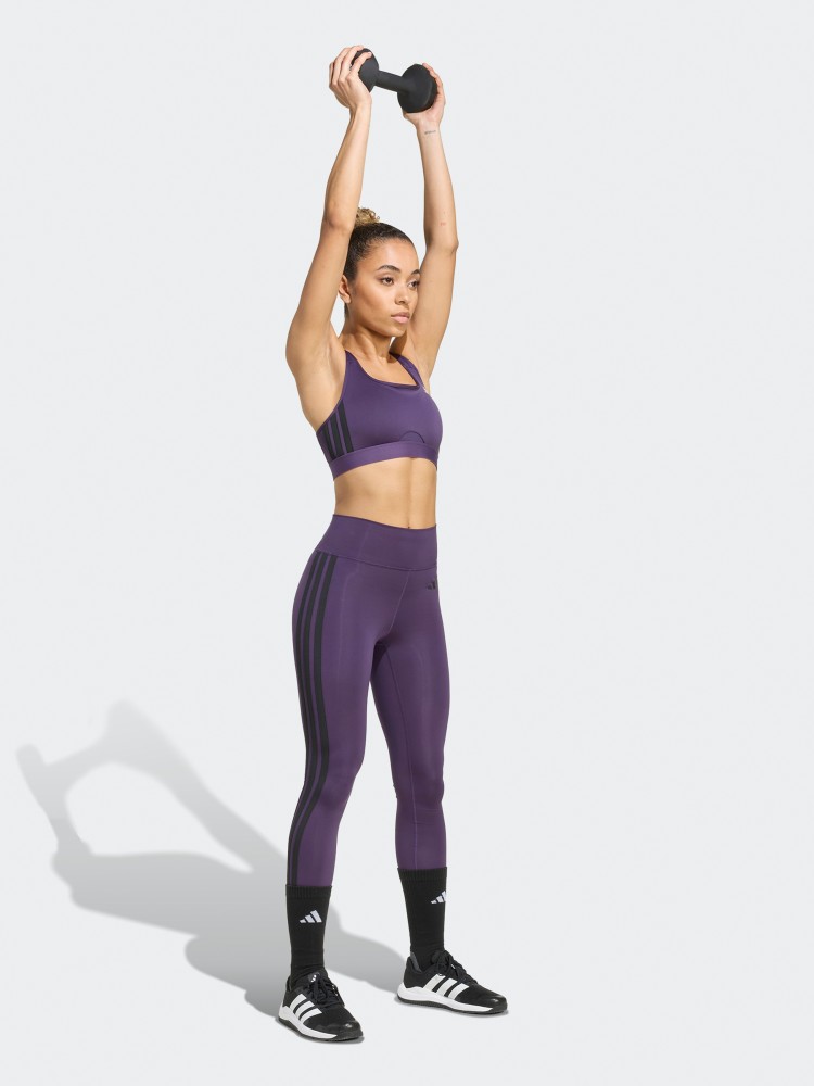Бра женский Adidas PWRCT MS 3S BRA фиолетовый JY2120 изображение 4