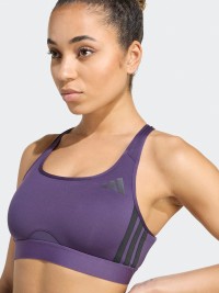 Бра женский Adidas PWRCT MS 3S BRA фиолетовый JY2120 изображение 5