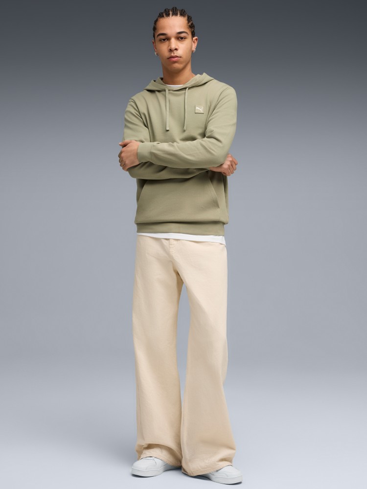Толстовка мужская Puma ESS ELEVATED Hoodie TR оливковая 68472882 изображение 4