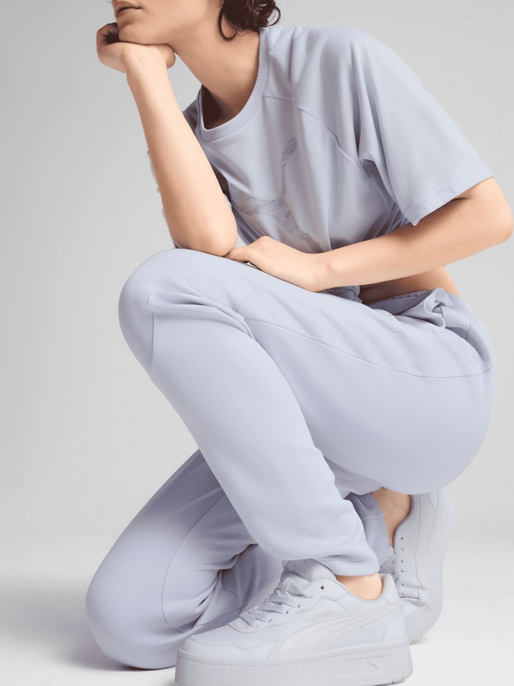 Брюки женские Puma EVOSTRIPE Sweatpants голубые 68505147 изображение 5