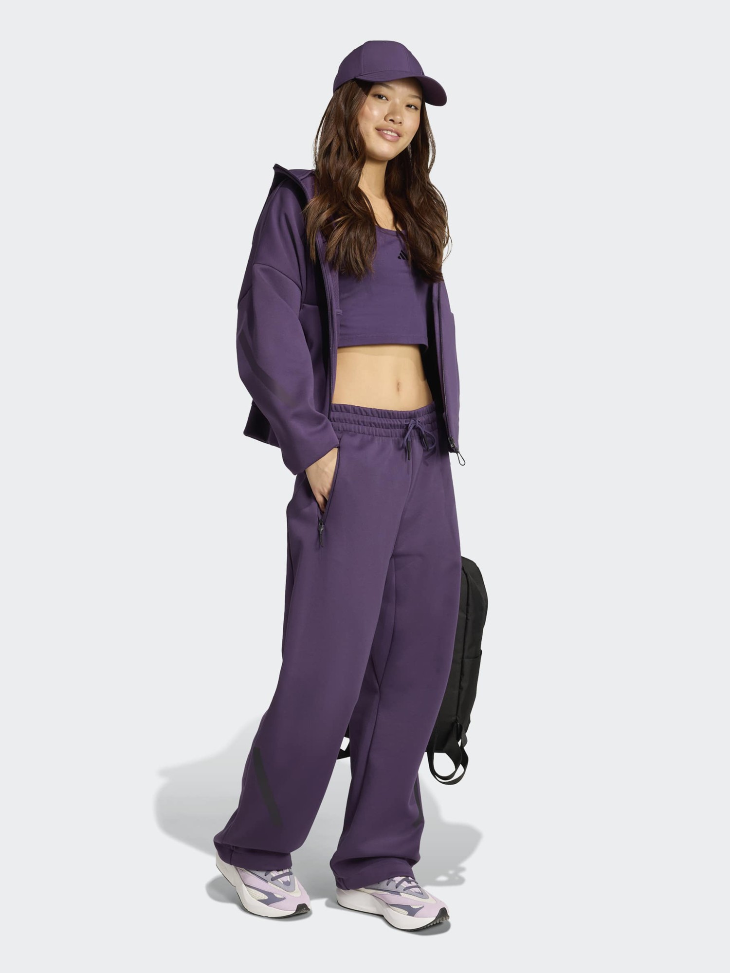 Брюки женские Adidas W Z.N.E. BAR PT фиолетовые KB9441 изображение 4