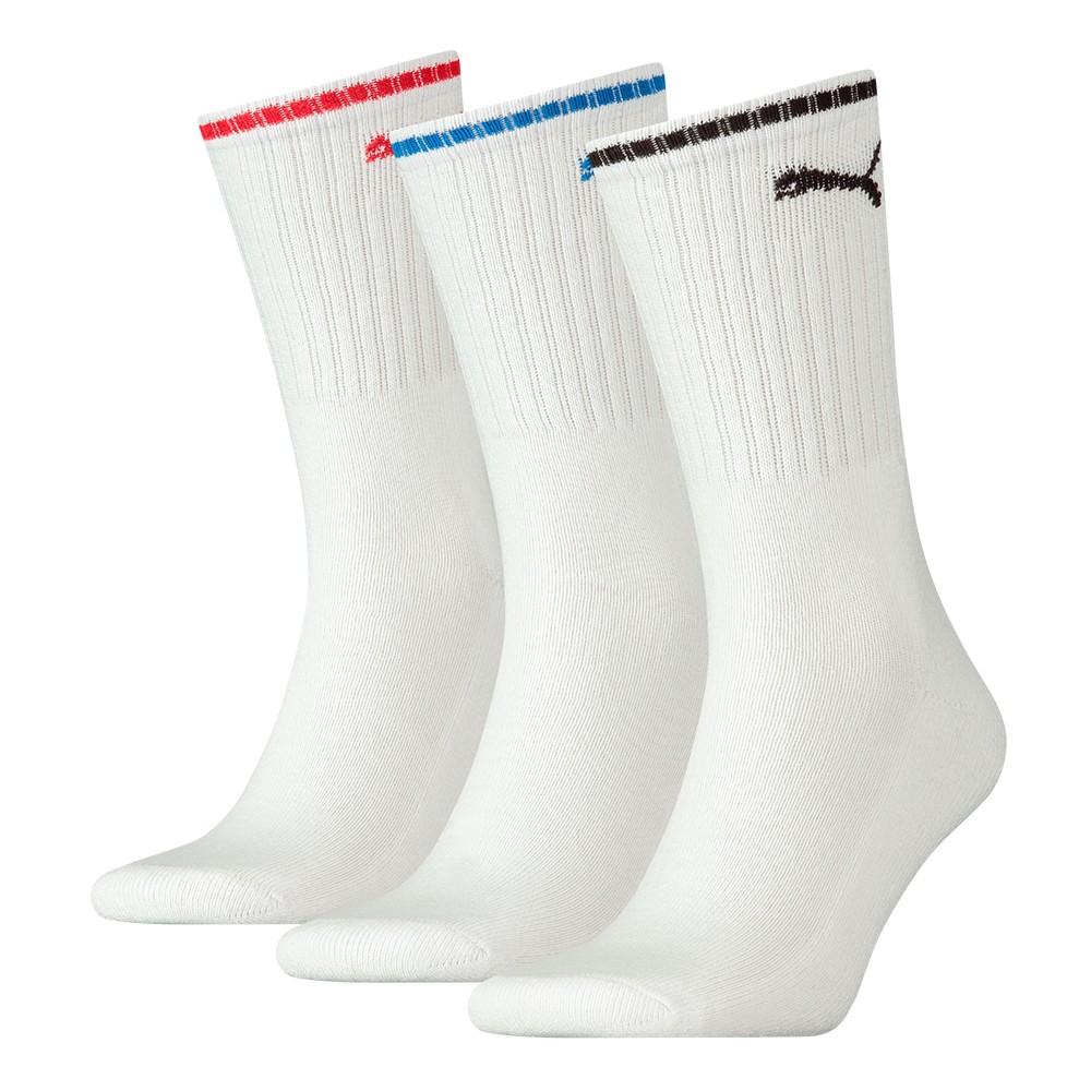 Носки (3 пари) Puma Sport Crew Stripe 3P белые 90794102 изображение 2