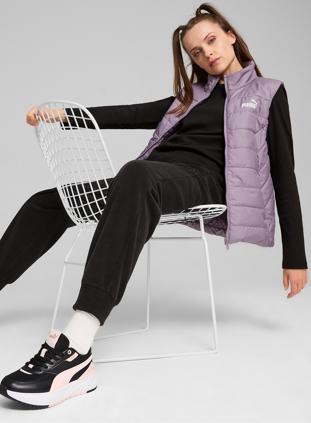 Жилет женский Puma ESS Padded Vest фиолетовый 84894130 изображение 4