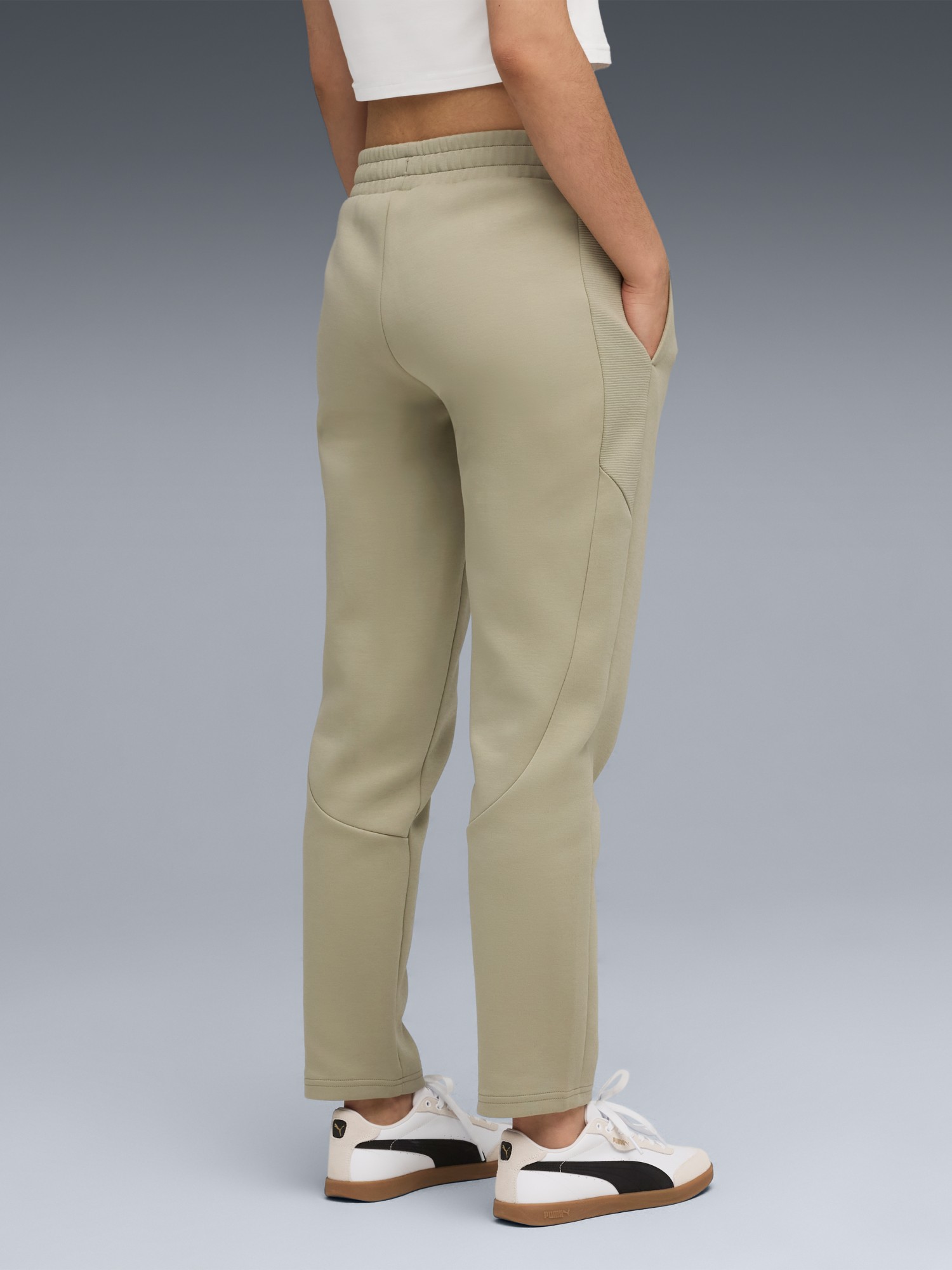 Брюки женские Puma EVOSTRIPE Sweatpants DK оливковые 68814382 изображение 4