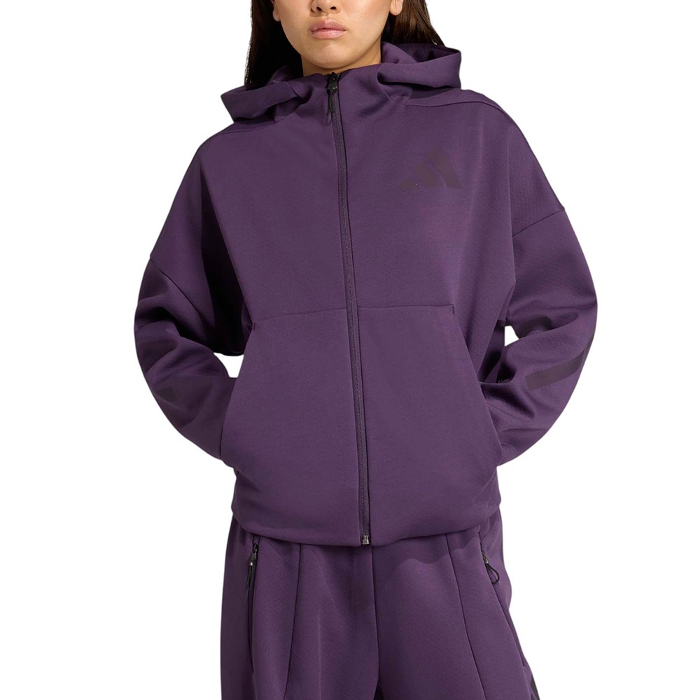 Толстовка женская Adidas W Z.N.E. FZ фиолетовая KC4569