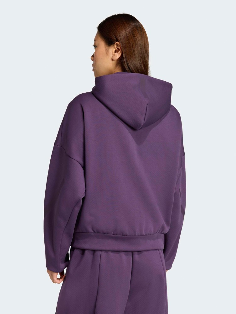 Толстовка женская Adidas W Z.N.E. FZ фиолетовая KC4569 изображение 3