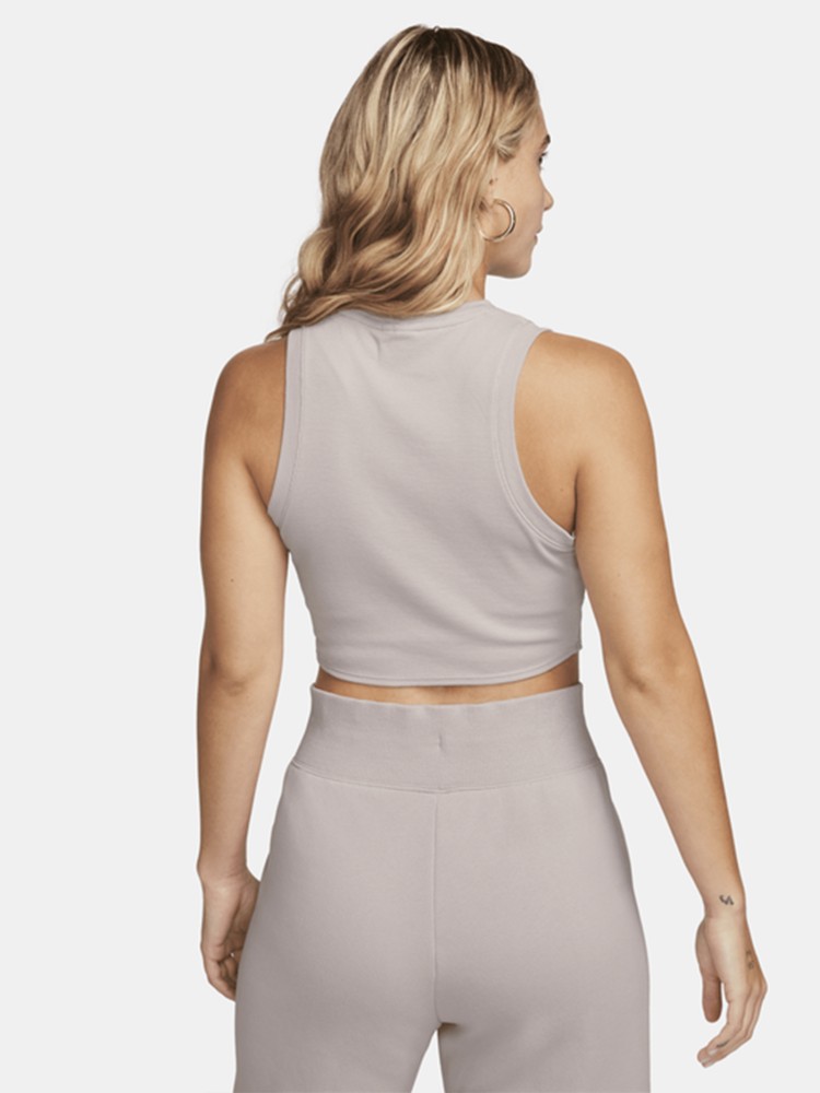 Майка женская Nike W NSW ESSNTL RIB CRP TANK бежевая FB8279-019 изображение 3