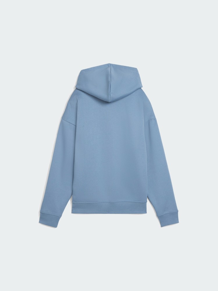 Толстовка женская Puma ESS SCRIPT Comfort Hoodie FL голубая 68807234 изображение 7