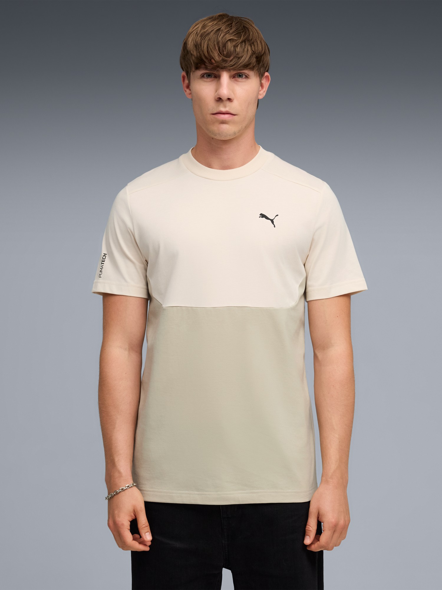Футболка мужская Puma TECH Tee молочная 69218087 изображение 2