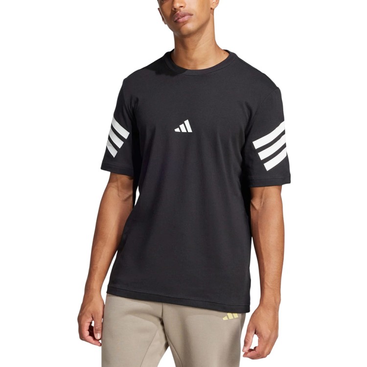 Футболка мужская Adidas M FI 3S REG T черная JD4877 изображение 1