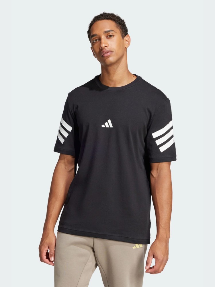 Футболка мужская Adidas M FI 3S REG T черная JD4877 изображение 2
