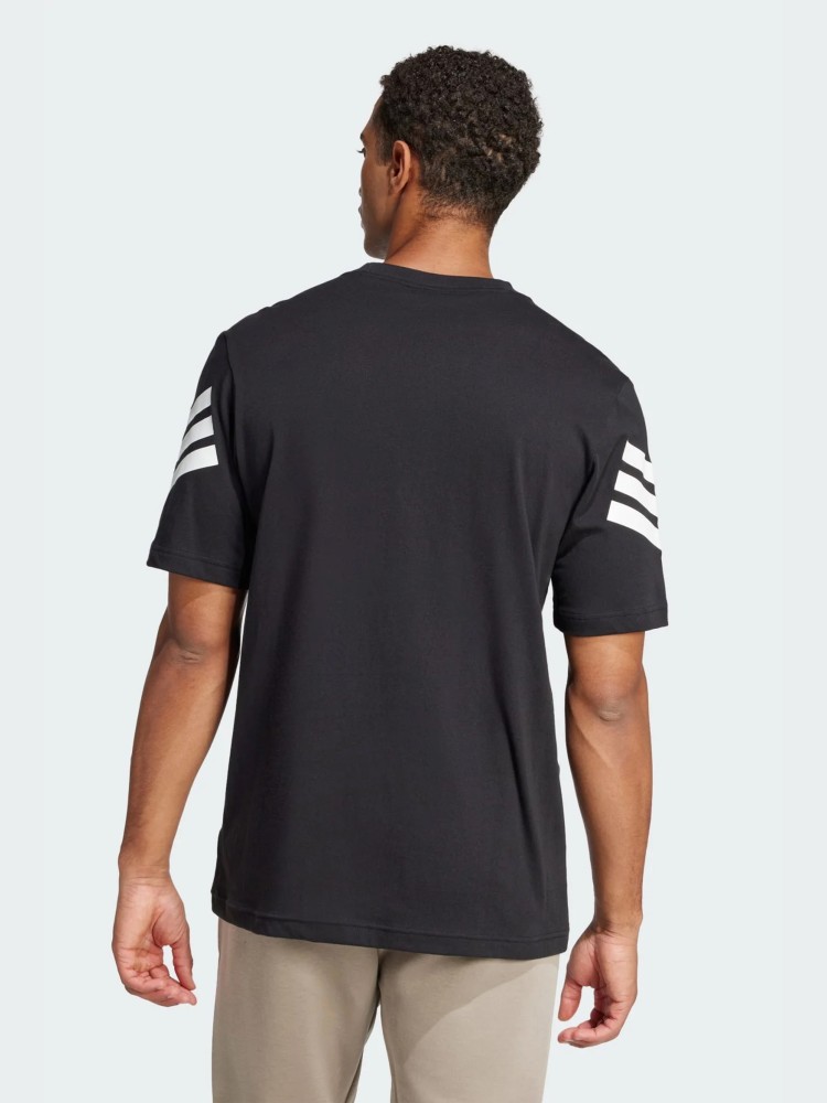 Футболка мужская Adidas M FI 3S REG T черная JD4877 изображение 4