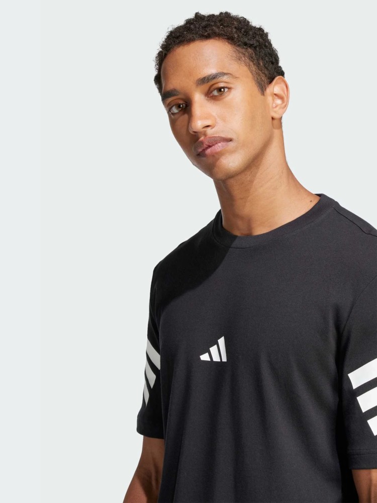Футболка мужская Adidas M FI 3S REG T черная JD4877 изображение 5