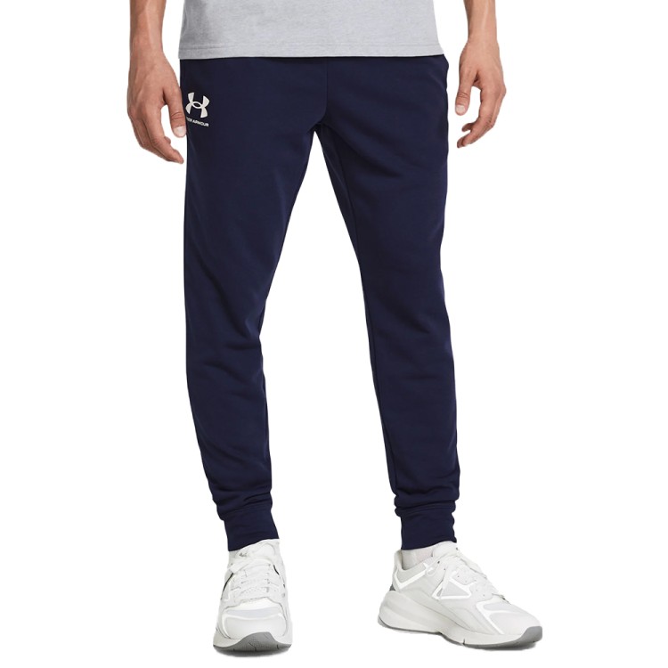 Брюки мужские Under Armour UA Rival Terry Jogger синие 1380843-410 изображение 1