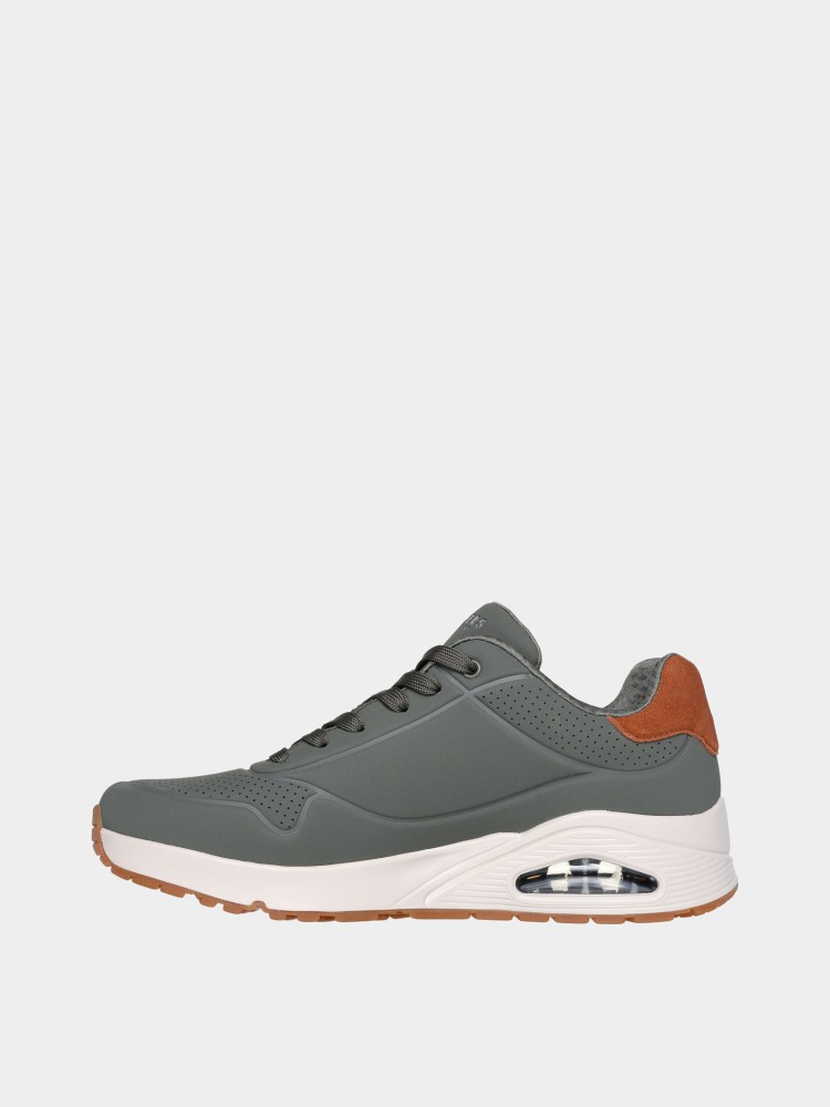 Кроссовки мужские Skechers Uno - Suited On Air оливковые 183004 OLV изображение 2