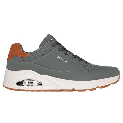 Кроссовки мужские Skechers Uno - Suited On Air оливковые 183004 OLV