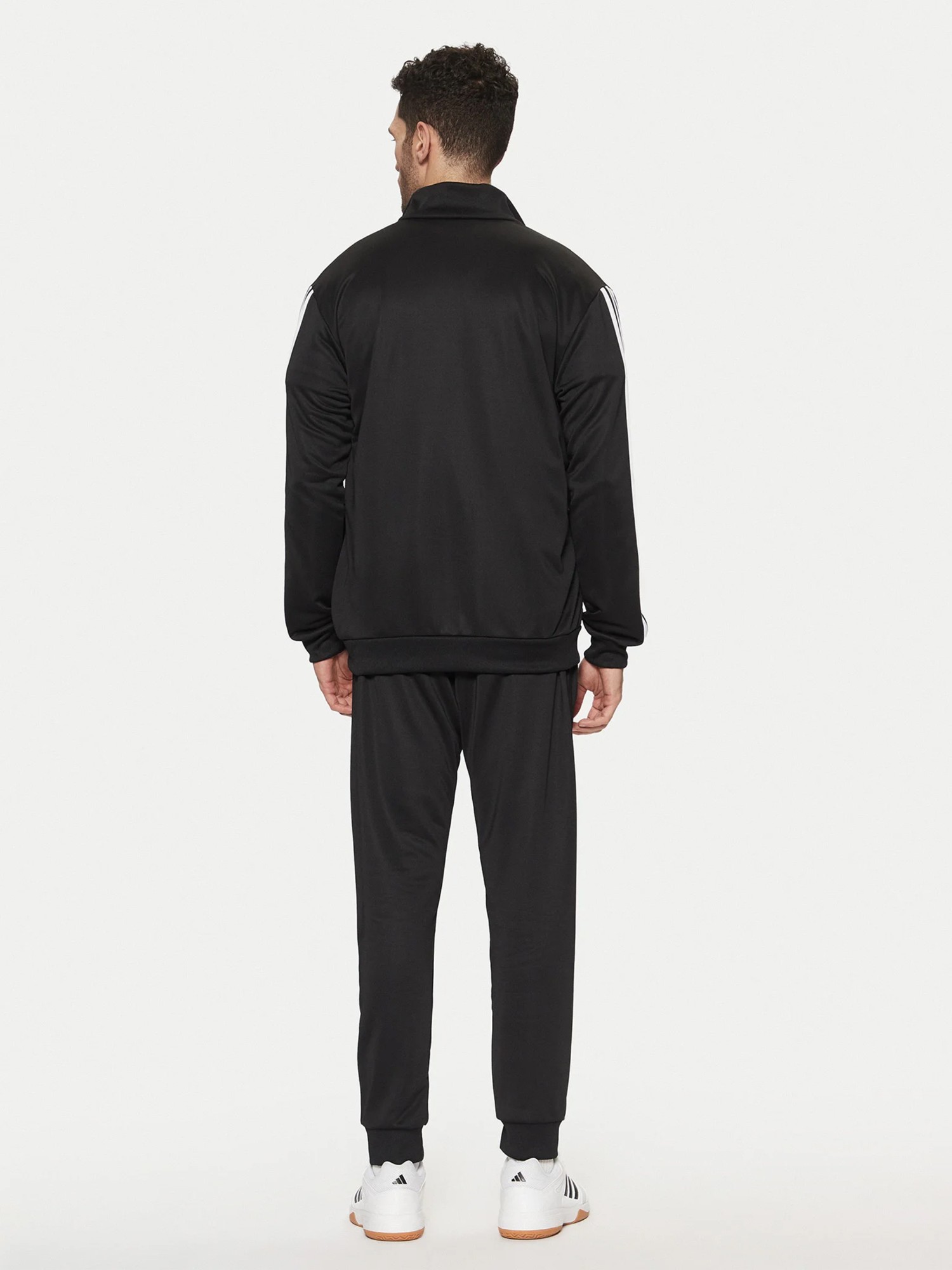 Костюм мужской Adidas M 3S FT TT TS черный JC5375 изображение 3