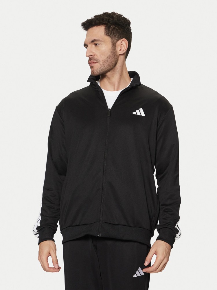 Костюм мужской Adidas M 3S FT TT TS черный JC5375 изображение 4