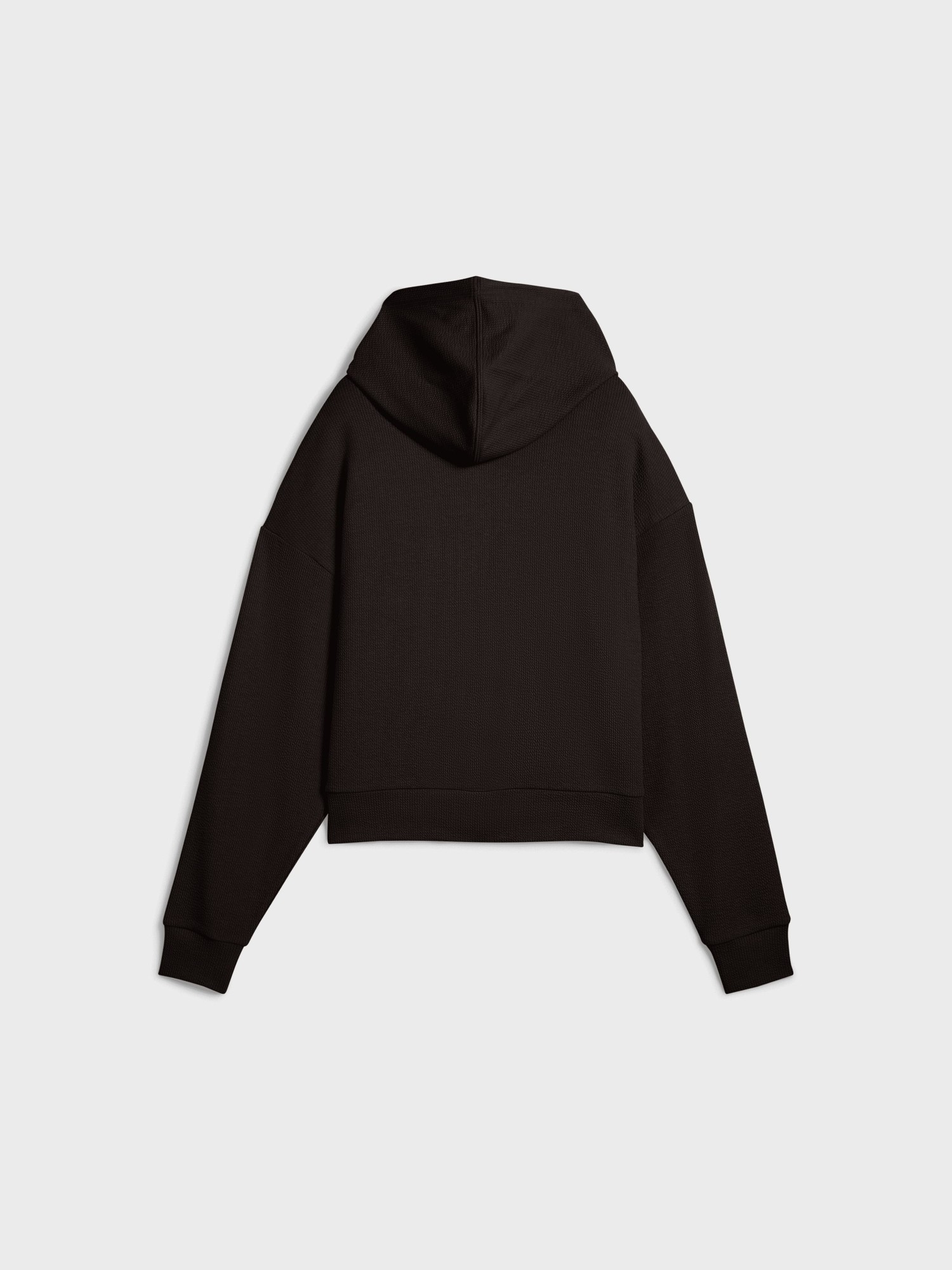 Толстовка женская Puma HER Crop Full-Zip Hoodie черная 68505601 изображение 7