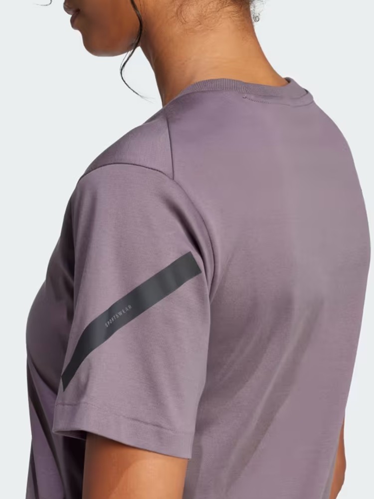 Футболка женская Adidas W Z.N.E. TEE фиолетовая JC5399 изображение 6