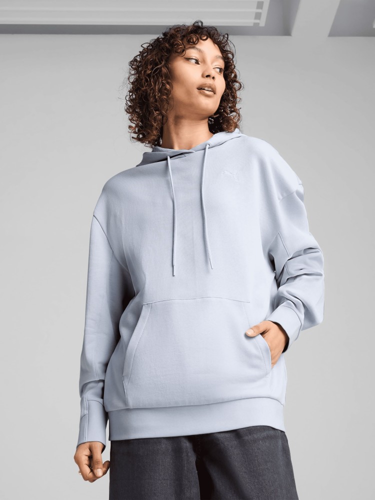 Толстовка женская Puma HER Relaxed Hoodie голубая 68505747 изображение 2