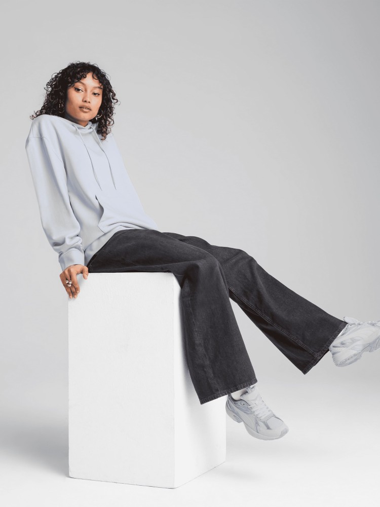 Толстовка женская Puma HER Relaxed Hoodie голубая 68505747 изображение 6