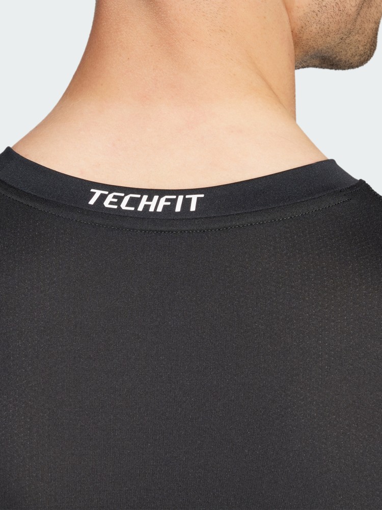 Футболка мужская Adidas TF LS TEE черная JE6702 изображение 5