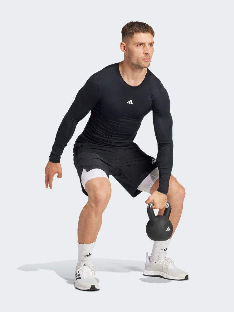 Футболка мужская Adidas TF LS TEE черная JE6702 изображение 6