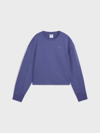 Толстовка женская Puma HER Relaxed Crew фиолетовая 68505846 изображение 5