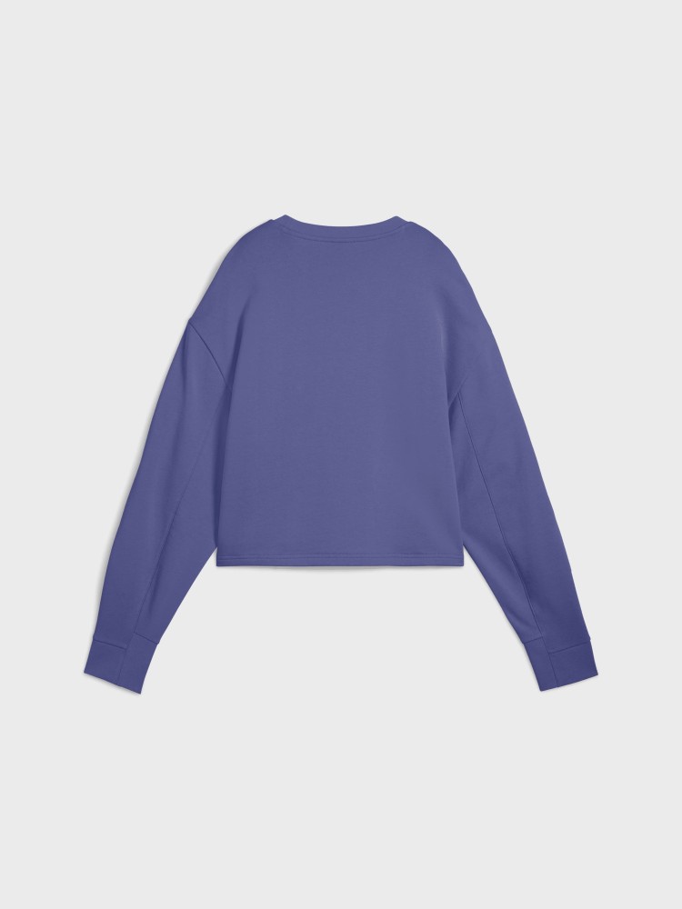 Толстовка женская Puma HER Relaxed Crew фиолетовая 68505846 изображение 6