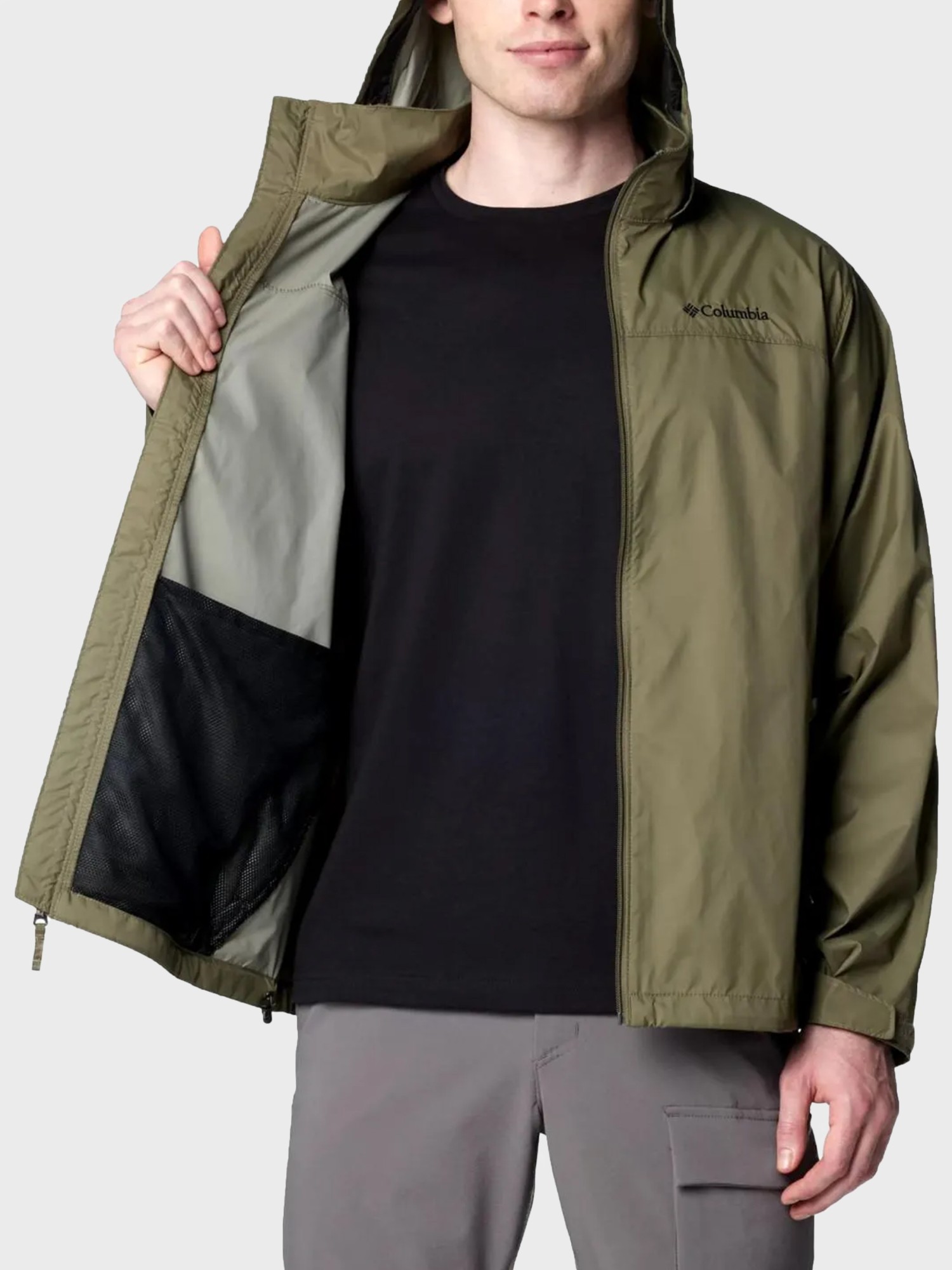 Ветровка мужская Columbia Glennaker Lake™ II Rain Jacket зеленая 2089791-397 изображение 6
