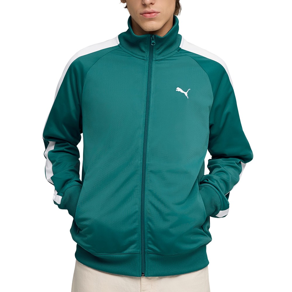 Толстовка мужская Puma ESS T7 Poly Track Jacket зеленая 69246241
