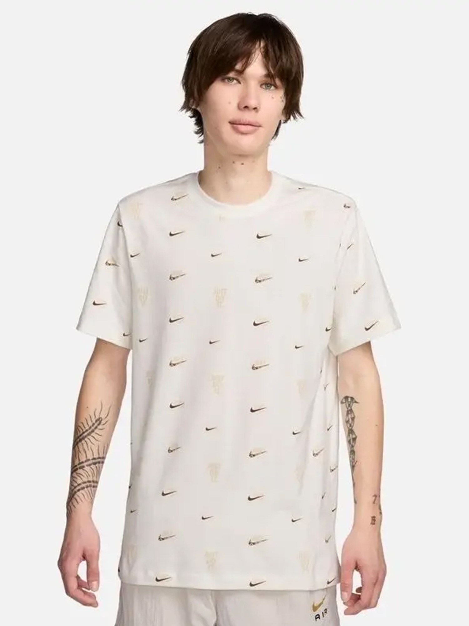 Футболка мужская Nike M NSW TEE M90 12MO AOP бежевая FQ8036-133 изображение 2