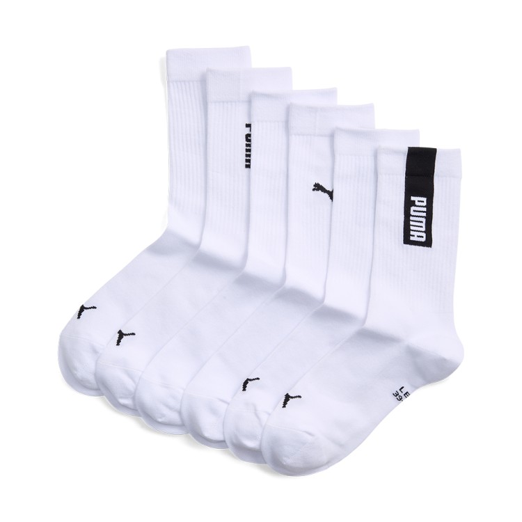 Носки Puma UNISEX LOGO CREW SOCK 3P белые 94756302 изображение 1