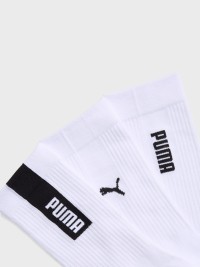 Носки Puma UNISEX LOGO CREW SOCK 3P белые 94756302 изображение 3