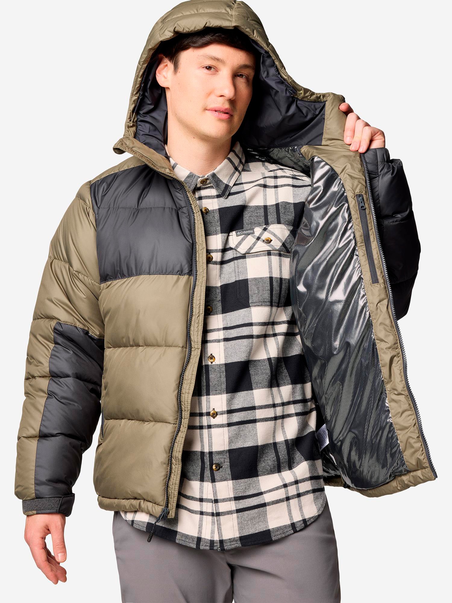 Куртка мужская Columbia PIKE LAKE™ II HOODED JACKET зеленая 2050931-399 изображение 5