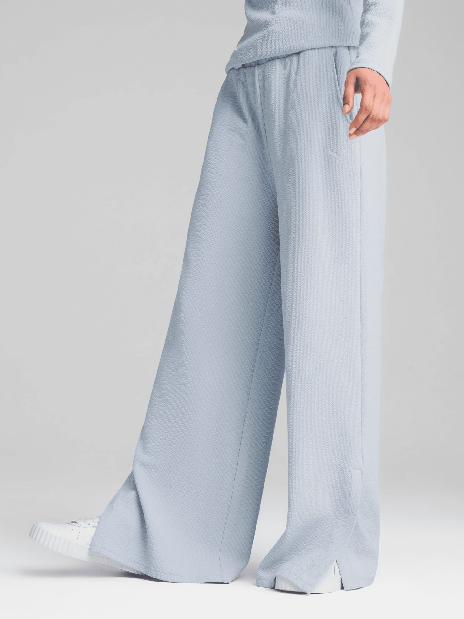 Брюки женские Puma HER High-Waist Straight Pant голубые 68506147 изображение 2