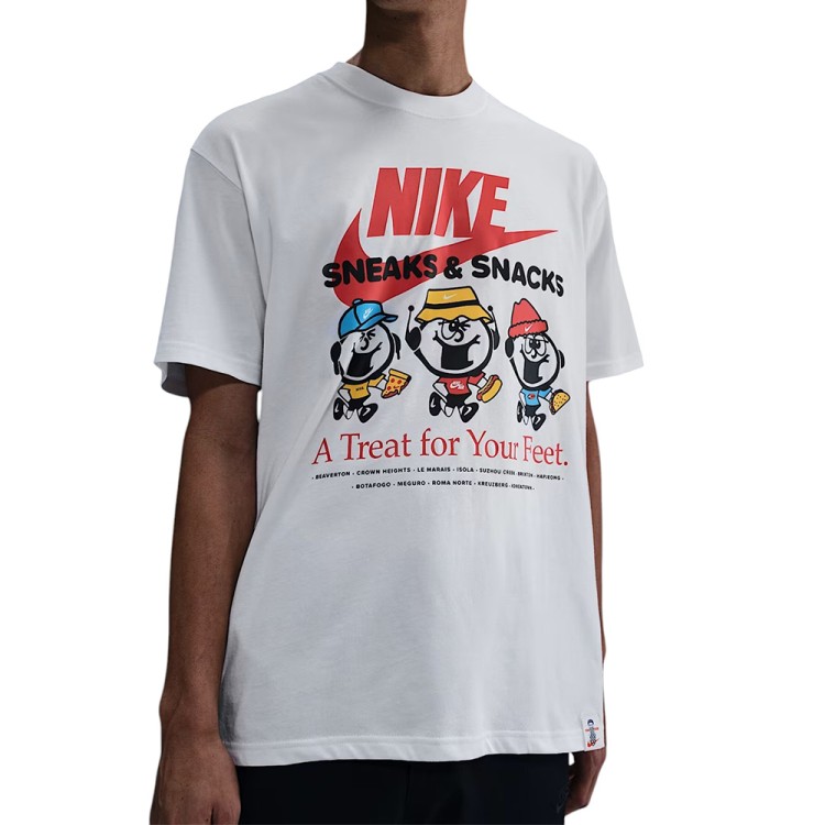 Футболка мужская Nike U NSW TEE M90 OC SOLE FOOD белая HJ0754-100 изображение 1