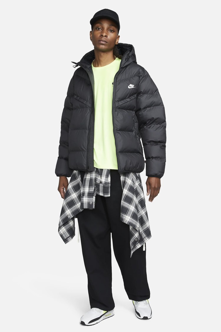 Куртка мужская Nike M NK SF WR PL-FLD HD JKT черная FB8185-010 изображение 4
