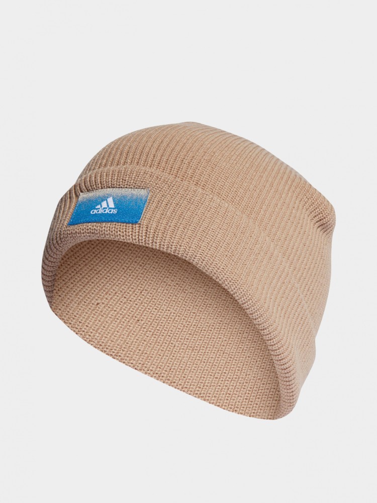 Шапка Adidas ESS BEANIE CUFF бежевая II3520 изображение 2