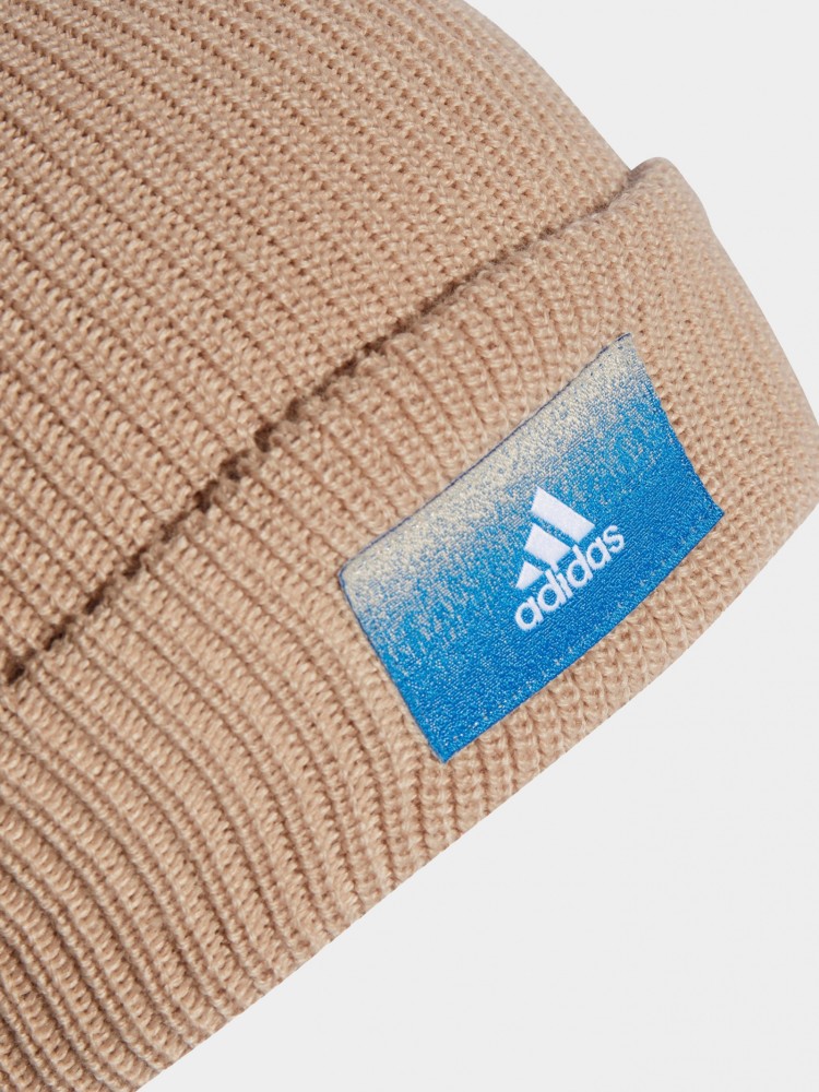 Шапка Adidas ESS BEANIE CUFF бежевая II3520 изображение 3