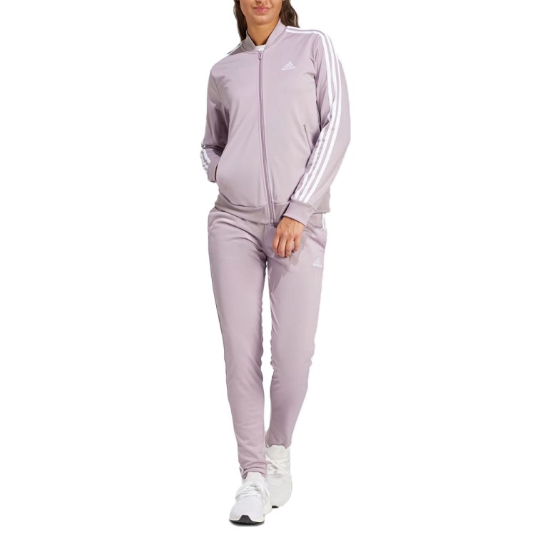 Костюм женский Adidas W 3S TR TS фиолетовый IS0852 изображение 1